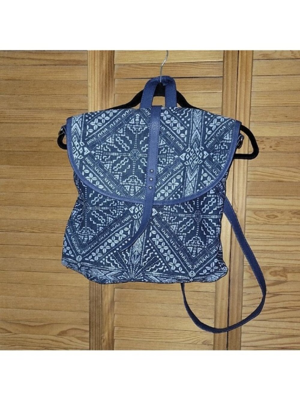 Crown Vintage Blue Boho Backpack Purse | DSW Tribal Print Convertible Crossbody